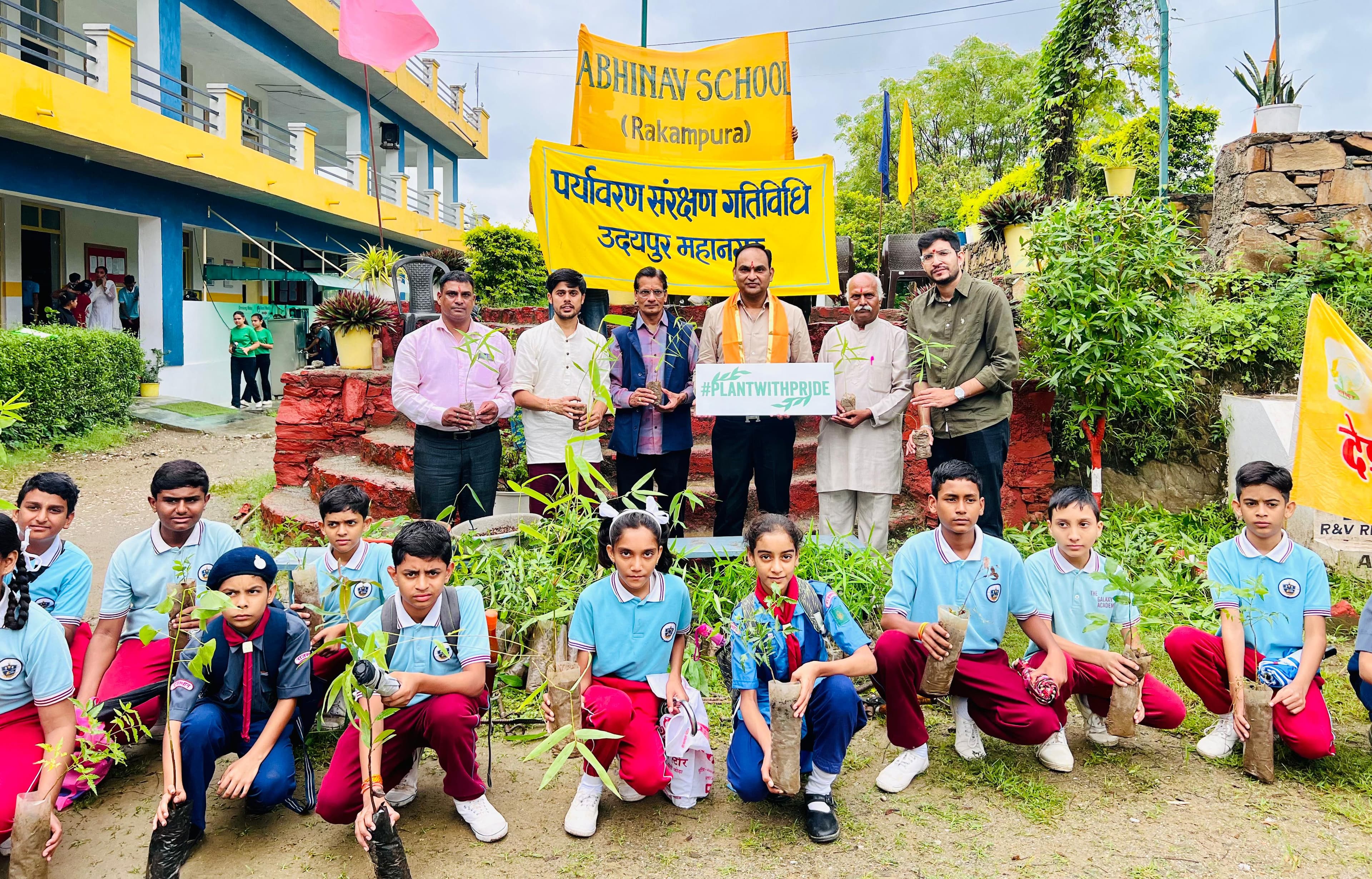 Community members restoring local green cover in India